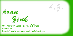 aron zink business card